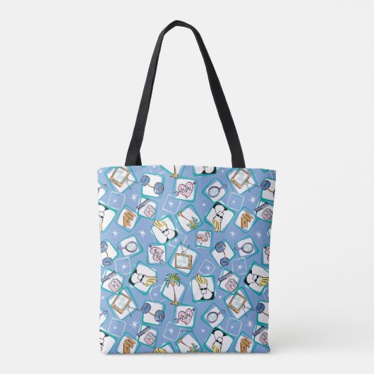 Johnny Bravo Icon Pattern Tasche (Rückseite)