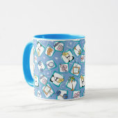 Johnny Bravo Icon Pattern Tasse (Vorderseite Links)