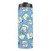 Johnny Bravo Icon Pattern Thermosbecher (Vorderseite)
