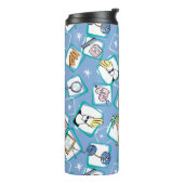 Johnny Bravo Icon Pattern Thermosbecher (Nach links gedreht)