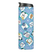 Johnny Bravo Icon Pattern Thermosbecher (Nach rechts gedreht)