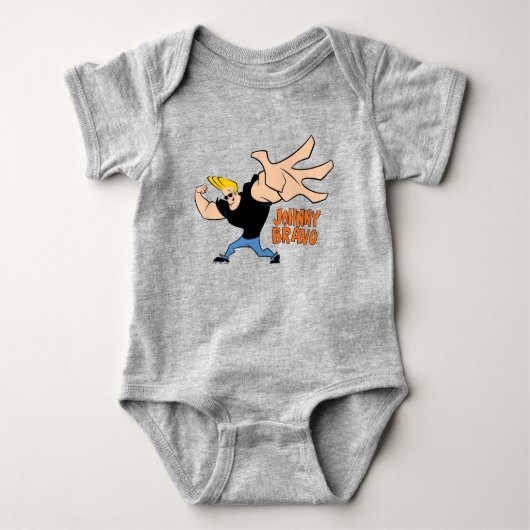 Johnny Bravo Iconic Pose Baby Strampler (Vorderseite)