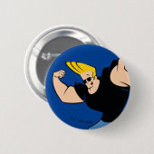 Johnny Bravo Iconic Pose Button (Vorne & Hinten)