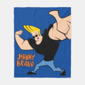 Johnny Bravo Iconic Pose Fleecedecke (Vorderseite)