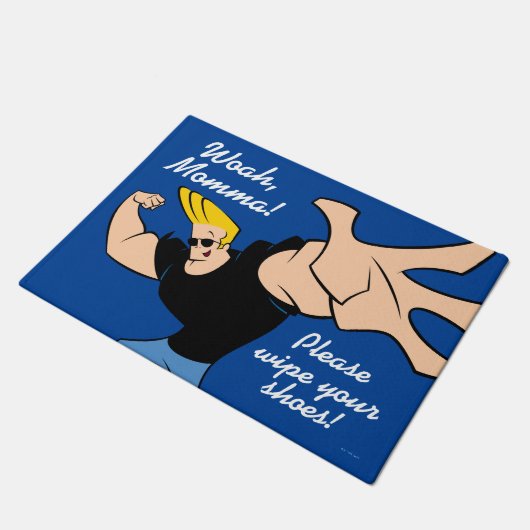 Johnny Bravo Iconic Pose Fußmatte (Schrägansicht)