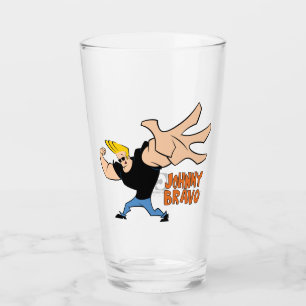 Johnny Bravo Iconic Pose Glas