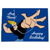 Johnny Bravo Iconic Pose Große Geschenktüte (Vorderseite)