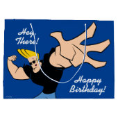 Johnny Bravo Iconic Pose Große Geschenktüte (Rückseite)