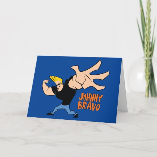 Johnny Bravo Iconic Pose Karte (Vorderseite)