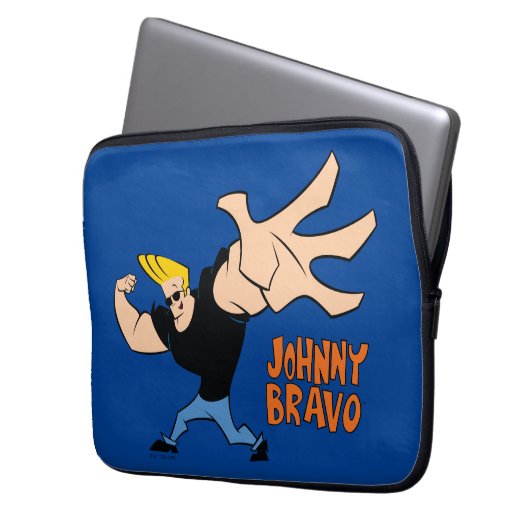 Johnny Bravo Iconic Pose Laptopschutzhülle (Vorderseite Links)