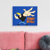 Johnny Bravo Iconic Pose Leinwanddruck (Insitu (Wohnzimmer))