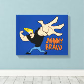 Johnny Bravo Iconic Pose Leinwanddruck (Insitu (Holzboden))