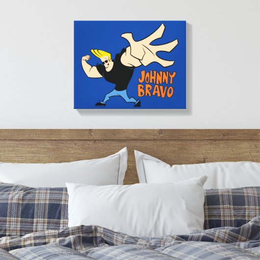 Johnny Bravo Iconic Pose Leinwanddruck (Insitu (Schlafzimmer))