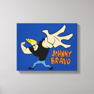 Johnny Bravo Iconic Pose Leinwanddruck