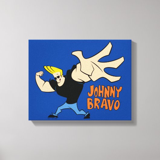 Johnny Bravo Iconic Pose Leinwanddruck (Vorderseite)