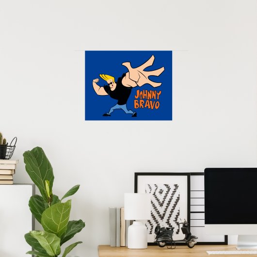 Johnny Bravo Iconic Pose Poster (Heimbüro)
