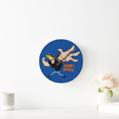 Johnny Bravo Iconic Pose Runde Wanduhr (Zuhause)