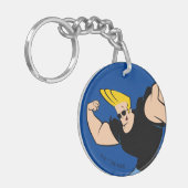 Johnny Bravo Iconic Pose Schlüsselanhänger (Vorderseite links)