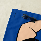 Johnny Bravo Iconic Pose Strandtuch (Beispiel)