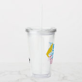 Johnny Bravo - Keine Touch der Haargrafik Acryltrinkbecher (Rechts)