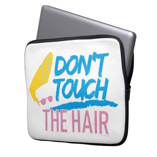 Johnny Bravo - Keine Touch der Haargrafik Laptopschutzhülle (Vorderseite Links)