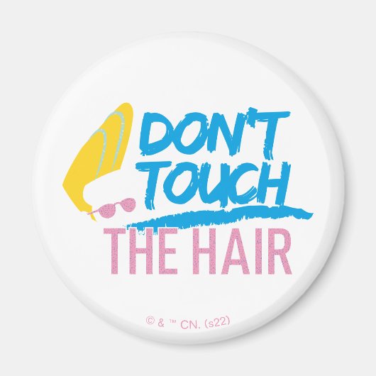 Johnny Bravo - Keine Touch der Haargrafik Magnet (Vorne)