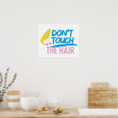 Johnny Bravo - Keine Touch der Haargrafik Poster (Küche)
