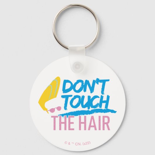 Johnny Bravo - Keine Touch der Haargrafik Schlüsselanhänger (Vorderseite)