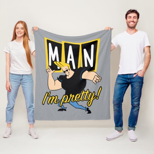 Johnny Bravo - Man I'm Pretty Fleecedecke (Beispiel)
