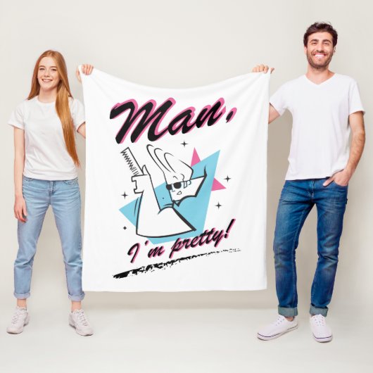 Johnny Bravo - Man I'm Pretty Retro Graphic Fleecedecke (Beispiel)