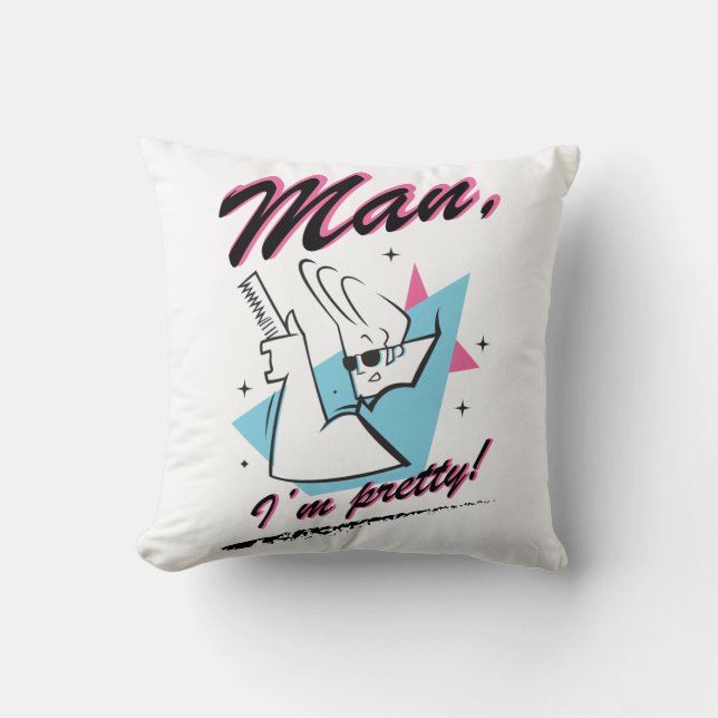 Johnny Bravo - Man I'm Pretty Retro Graphic Kissen (Vorderseite)