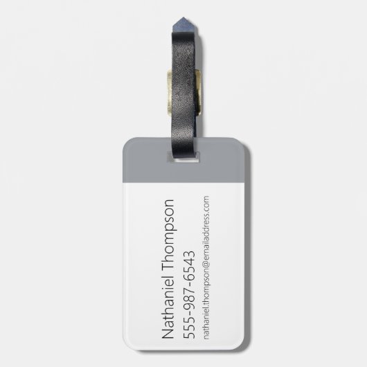 Johnny Bravo - Mann, ich bin Hübsch Gepäckanhänger (Rückseite vertikal)