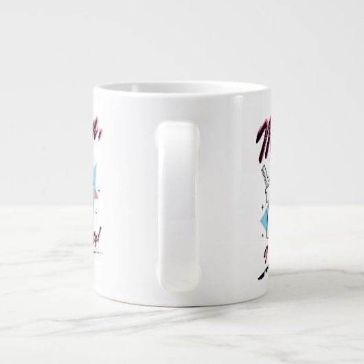 Johnny Bravo - Mann Ich bin Hübsch Retro Graphic Jumbo-Tasse (Rückseite)