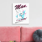 Johnny Bravo - Mann Ich bin Hübsch Retro Graphic Leinwanddruck (Insitu (Wohnzimmer))