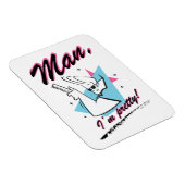 Johnny Bravo - Mann Ich bin Hübsch Retro Graphic Magnet (Rechte Seite)