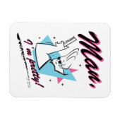 Johnny Bravo - Mann Ich bin Hübsch Retro Graphic Magnet (Horizontal)