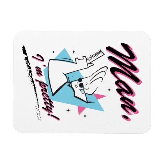 Johnny Bravo - Mann Ich bin Hübsch Retro Graphic Magnet (Horizontal)