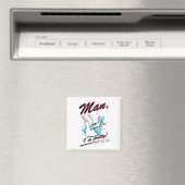 Johnny Bravo - Mann Ich bin Hübsch Retro Graphic Magnet (In Situ (Geschirrspüler))