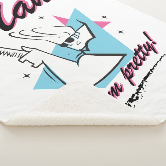 Johnny Bravo - Mann Ich bin Hübsch Retro Graphic Sherpadecke (3/4)