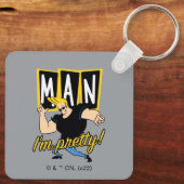 Johnny Bravo - Mann, ich bin Hübsch Schlüsselanhänger (Rückseite)