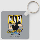 Johnny Bravo - Mann, ich bin Hübsch Schlüsselanhänger (Rückseite)