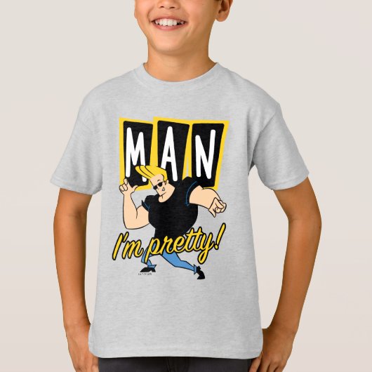 Johnny Bravo - Mann, ich bin Hübsch T-Shirt (Vorderseite)