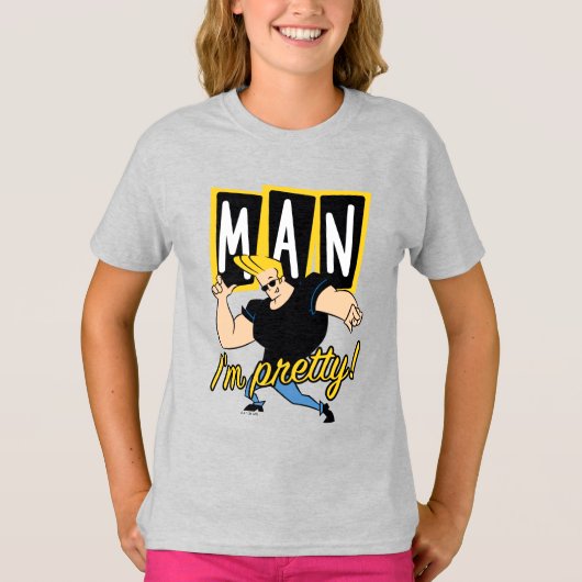 Johnny Bravo - Mann, ich bin Hübsch T-Shirt (Vorderseite)