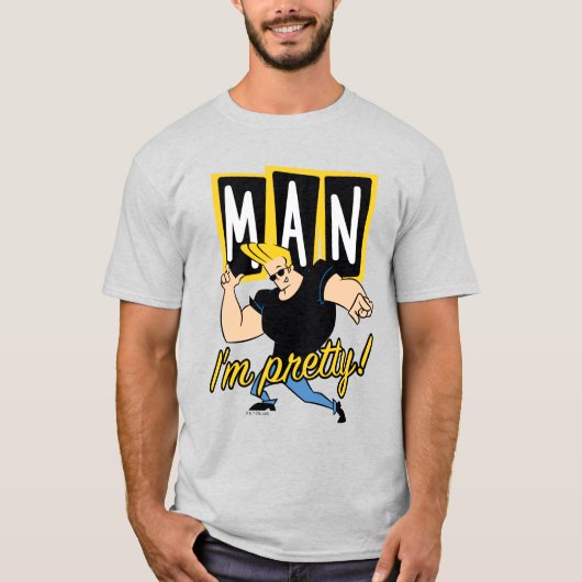Johnny Bravo - Mann, ich bin Hübsch T-Shirt (Vorderseite)