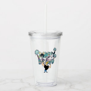 Johnny Bravo Palm Tree Name Acryltrinkbecher