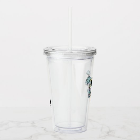 Johnny Bravo Palm Tree Name Acryltrinkbecher (Rechts)