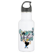 Johnny Bravo Palm Tree Name Edelstahlflasche (Vorderseite)