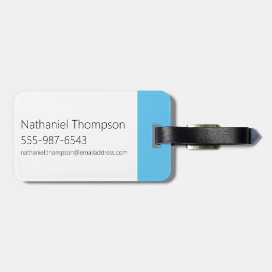 Johnny Bravo Palm Tree Name Gepäckanhänger (Rückseite horizontal)