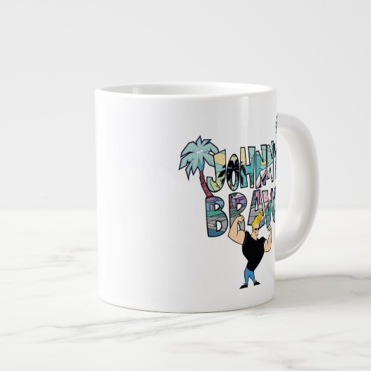 Johnny Bravo Palm Tree Name Jumbo-Tasse (Vorderseite Rechts)
