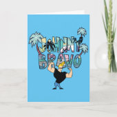 Johnny Bravo Palm Tree Name Karte (Vorderseite)
